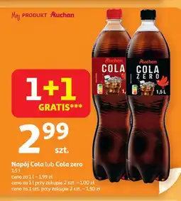 Auchan Napój cola zero Auchan Różnorodne (Logo Czerwone) oferta
