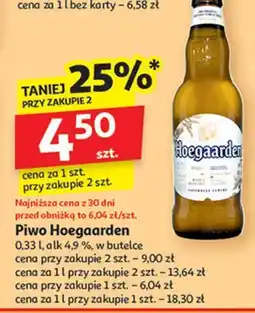 Auchan Piwo Hoegaarden White oferta