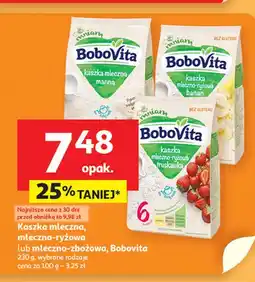 Auchan Kaszka mleczno-ryżowa truskawkowa Bobovita oferta