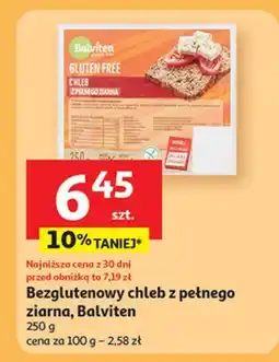 Auchan Chleb pełnoziarnisty bezglutenowy Balviten oferta