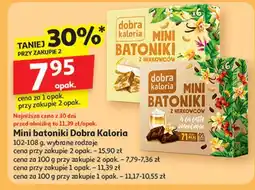 Auchan Mini batoniki z nerkowców a'la latte waniliowe Dobra Kaloria oferta
