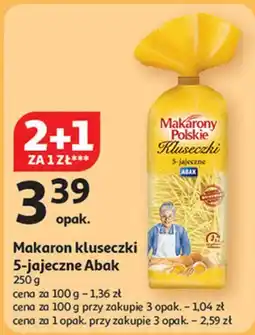 Auchan Makaron kluseczki babuni 5-jajeczny Makarony Polskie oferta