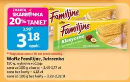 Auchan Wafle śmietankowe Jutrzenka Familijne oferta