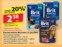Auchan Karma dla psa beef & carrot Brit oferta