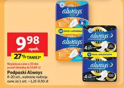 Auchan Podpaski ze skrzydełkami rozmiar 4 secure night Always Ultra oferta