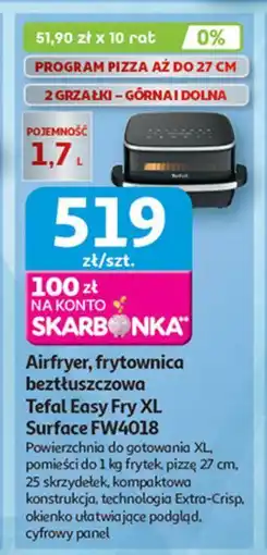Auchan Frytkownica fw4018 Tefal oferta