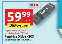 Auchan Pendrive k103 256 gb Qilive oferta