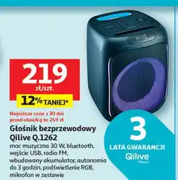 Auchan Głośnik bluetooth q.1262 Qilive oferta