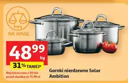 Auchan Komplet garnków solar Ambition oferta