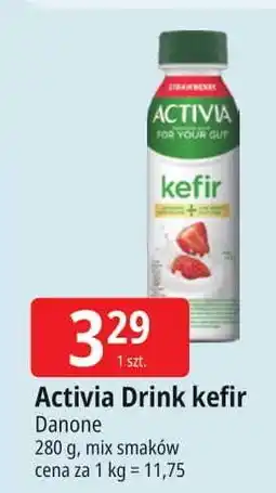 E.Leclerc Kefir truskawkowy Danone Activia oferta
