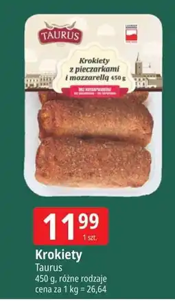 E.Leclerc Krokiety z pieczarkami i mozzarellą Taurus oferta