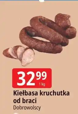 E.Leclerc Kiełbasa kruchutka podsuszana od braci Dobrowolscy oferta