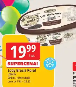 E.Leclerc Lody czekoladowe z czekoladą belgijską Bracia Koral Jak Dawniej oferta