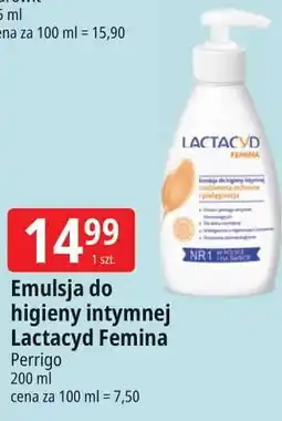 E.Leclerc Emulsja do higieny intymnej z pompką Lactacyd Femina oferta