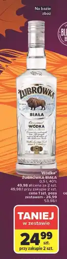 Carrefour Wódka Żubrówka Biała oferta