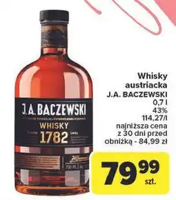 Carrefour Whisky J.a. Baczewski 1782 oferta