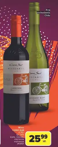 Carrefour Wino Cono Sur Bicicleta Sauvignon Blanc oferta