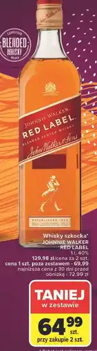 Carrefour Whisky Johnnie Walker Red Label oferta
