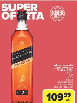 Carrefour Whisky Johnnie Walker Black Label oferta