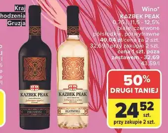 Carrefour Wino Kazbek Peak Rkatsiteli oferta