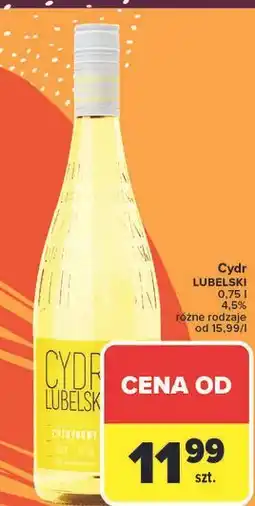 Carrefour Cydr cytrynowy Lubelski oferta