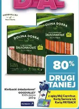 Carrefour Kiełbaski śląskie śniadaniowe Dolina Dobra oferta