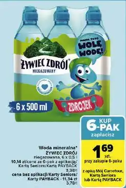 Carrefour Woda niegazowana Żywiec Zdrój Zdrojek oferta
