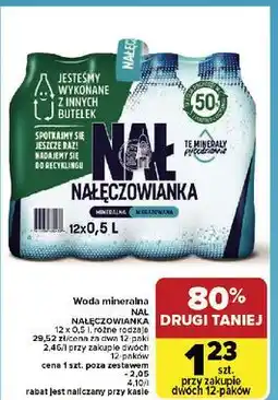 Carrefour Woda niegazowana Nałęczowianka oferta