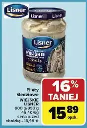 Carrefour Wiejskie filety śledziowe w oleju z cebulką Lisner oferta