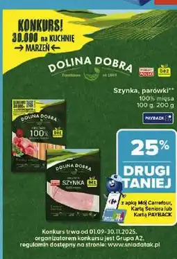 Carrefour Parówki 100 % z szynki Dolina Dobra oferta