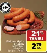 Carrefour Kiełbasa śląska Nasza Wędzarnia Carrefour oferta