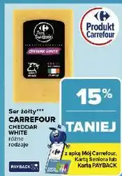 Carrefour Ser cheddar white Carrefour Targ Świeżości oferta