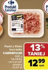 Carrefour Filet z piersi kurczaka paski Carrefour oferta