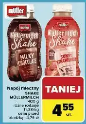 Carrefour Napój mleczny sunny strawberry Mullermilch Shake oferta