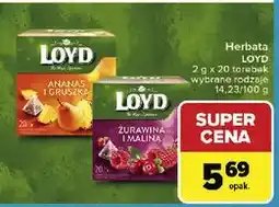 Carrefour Herbata żurawina i malina Loyd Tea The Magic Experience oferta