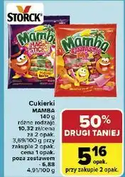 Carrefour Guma rozpuszczalna owocowa Mamba Magic Sticks oferta