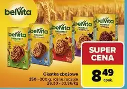 Carrefour Ciastka z truskawkami i jogurtem naturalnym Belvita oferta