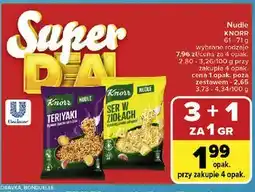 Carrefour Ser w ziołach Knorr Nudle oferta