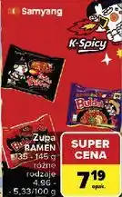 Carrefour Makaron ramen pomidorowy kurczak buldak Samyang (Spożywcze) oferta