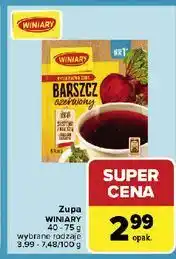 Carrefour Barszcz czerwony Winiary Ekspresowa Zupa oferta