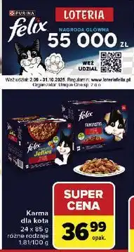Carrefour Karma dla kota wiejskie smaki w galaretce Purina Felix Sensations Jellies oferta