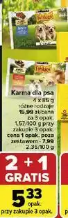 Carrefour Karma dla psa junior z kurczakiem i marchewką w sosie Friskies Vitafit oferta