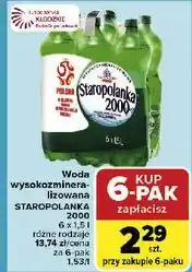 Carrefour Woda gazowana Staropolanka 2000 oferta