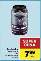 Carrefour Napój kombucha yerba mate Prager's oferta