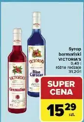 Carrefour Syrop blue caracao Cymes Victoria's oferta