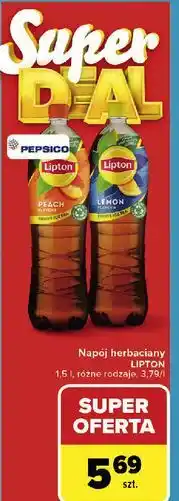 Carrefour Napój lemon Lipton Ice Tea oferta