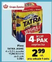 Carrefour Piwo Tatra Jasne Pełne oferta