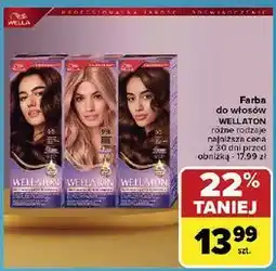Carrefour Farba do włosów ciemny brąz 3/0 Wellaton oferta