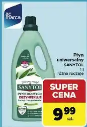 Carrefour Płyn dezynfekuje i czyści podłogi inne powierzchnie eukaliptus Sanytol oferta