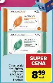 Carrefour Chusteczki do higieny intymnej Lactacyd Antibacterial oferta